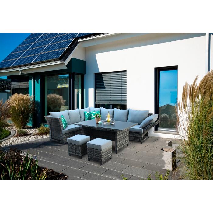 Lounge-Set 'Thea' anthrazit 6-teilig Lounge-Set 'Thea' anthrazit 6-teilig