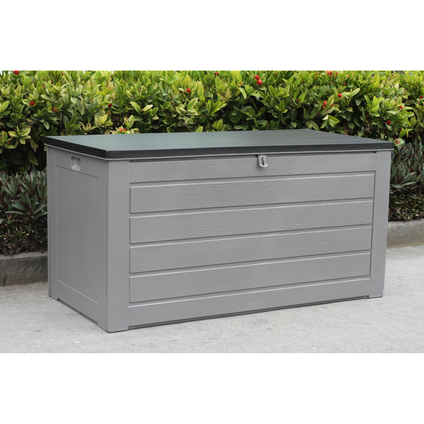 Graue Kissenbox Molly mit Deckel