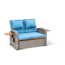 Verkleinertes Bild von Multifunktions-Sofa 'Gesine' blau 117 x 93 cm