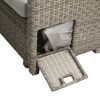 Loungemöbelset 'Tilda' Aluminium hellgrau 6-teilig