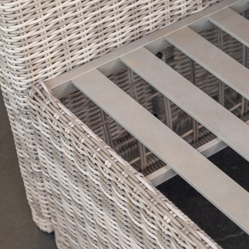 Loungemöbelset 'Tilda' Aluminium hellgrau 6-teilig