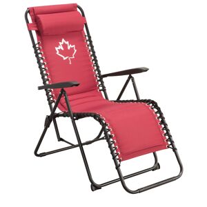 Camping-Relaxliegestuhl 'Kanada' rot 65 x 113 cm