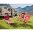 Verkleinertes Bild von Camping-Relaxliegestuhl 'Kanada' rot 65 x 113 cm