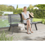 Verkleinertes Bild von Gartenbank 'Leni' 2-Sitzer Aluminium 150 x 89 x 63,5 cm