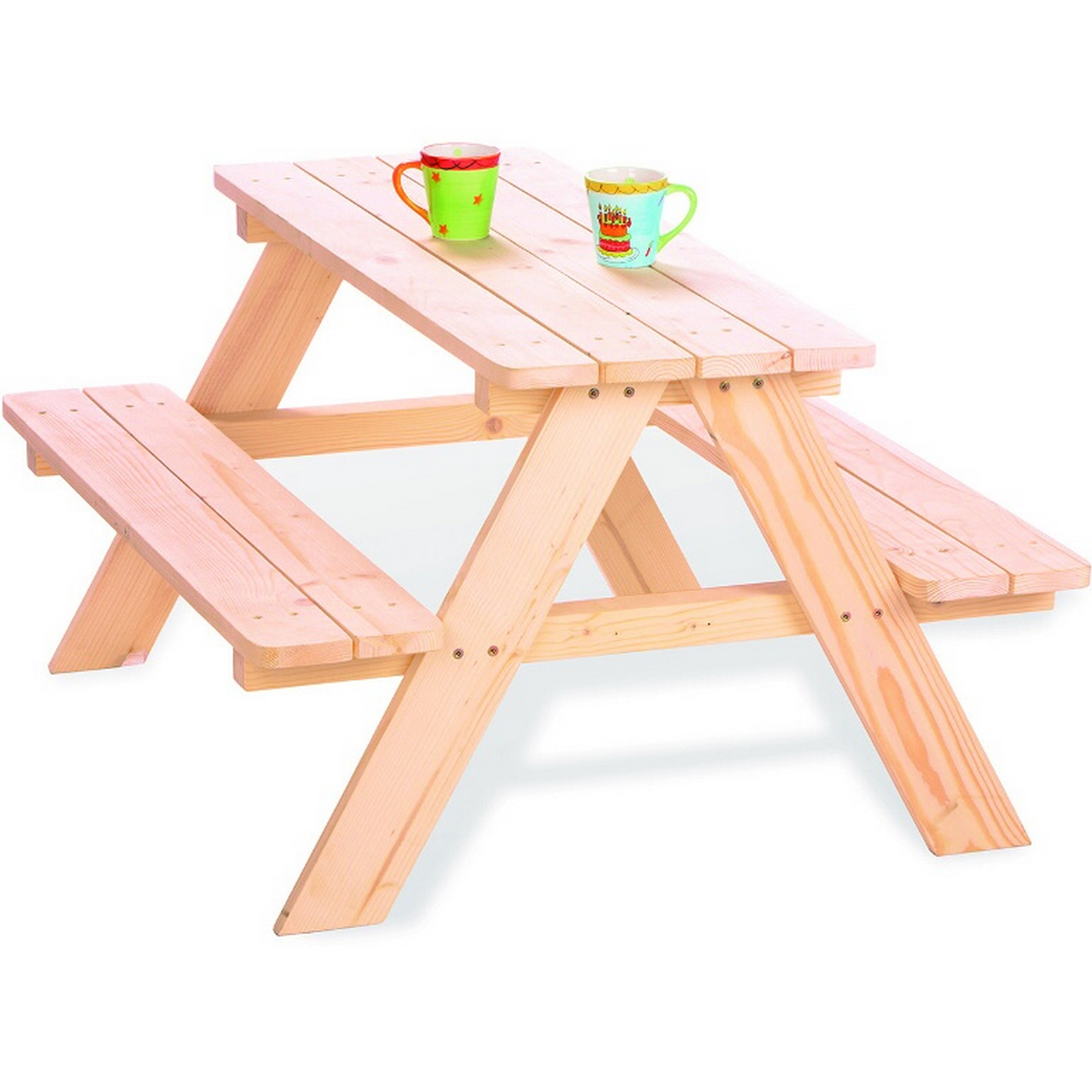 Kindersitzgruppe 'Nicki' Fichtenholz naturfarben + product picture