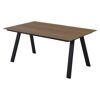 Gartentisch Lana 160 cm mit schwarzen Alu-Beinen