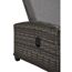 Rattanliege Delia mit grauer Auflage und Alu-Gestell