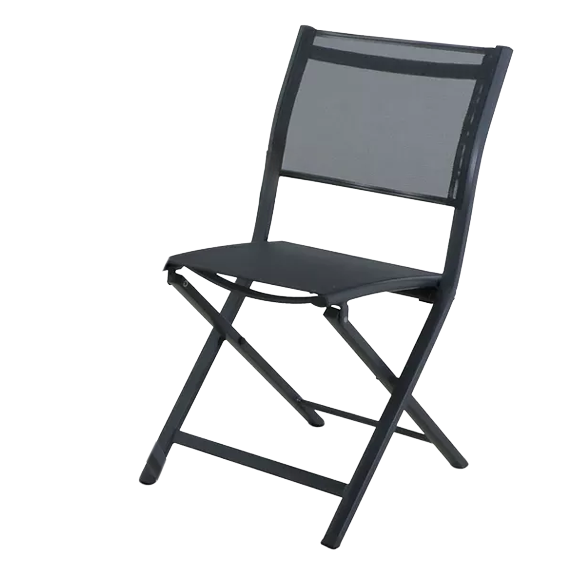 Gartenstuhl 'Susan' klappbar Aluminium grau 47 x 83 x 51 cm