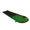 Grün-schwarzer Schlafsack Easy Travel geöffnet