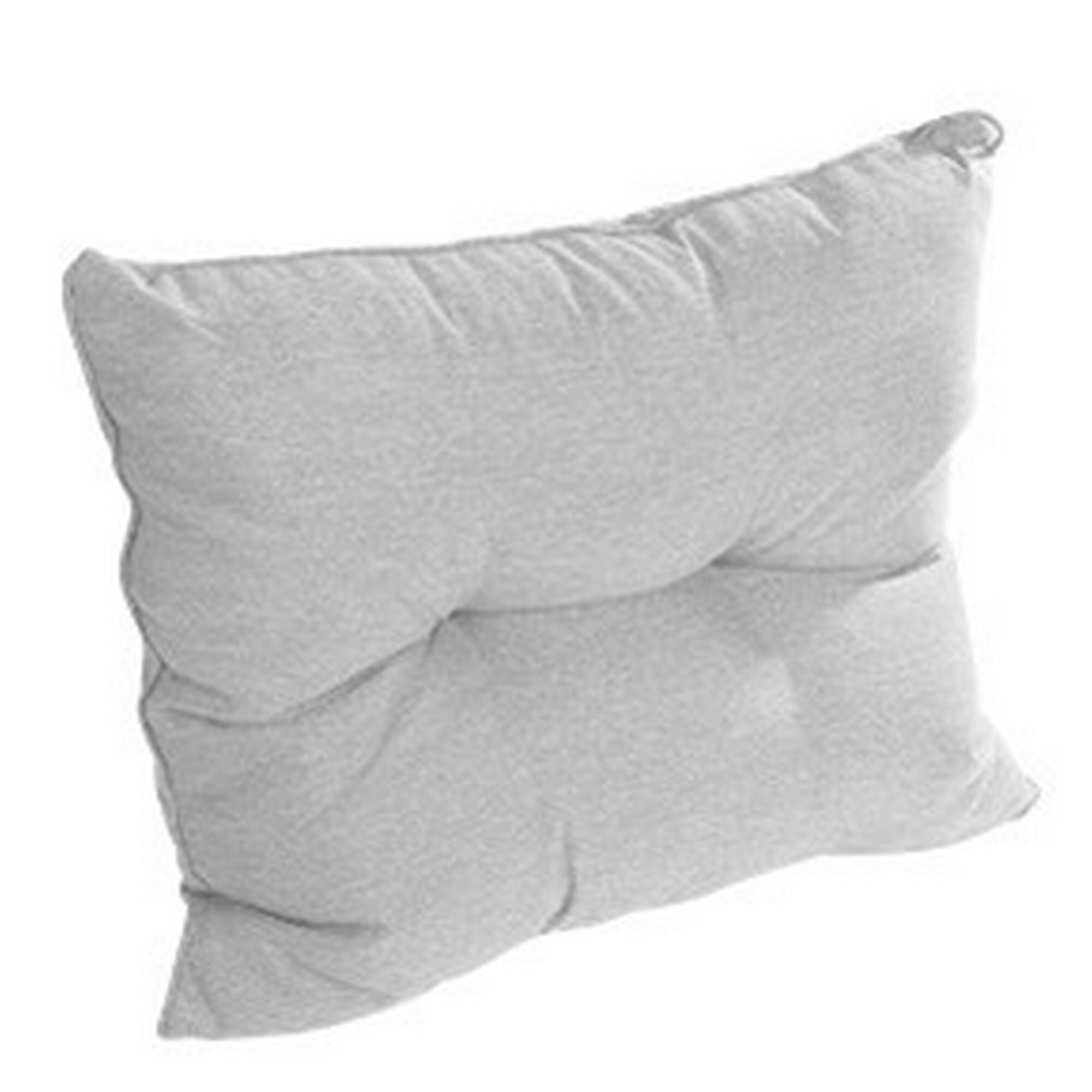 Zwei hellgraue Rückenkissen