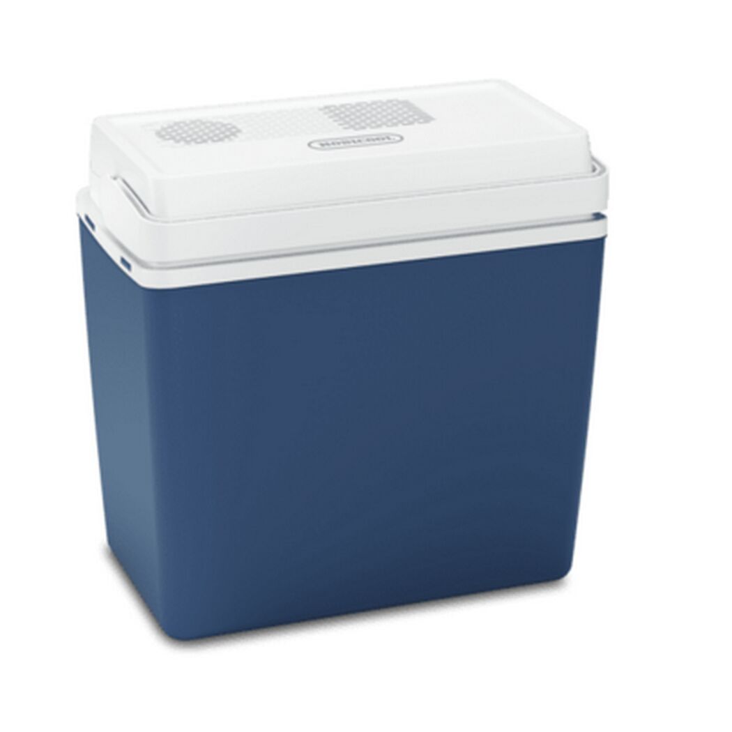 Blau-weiße Kühlbox MM24 DC