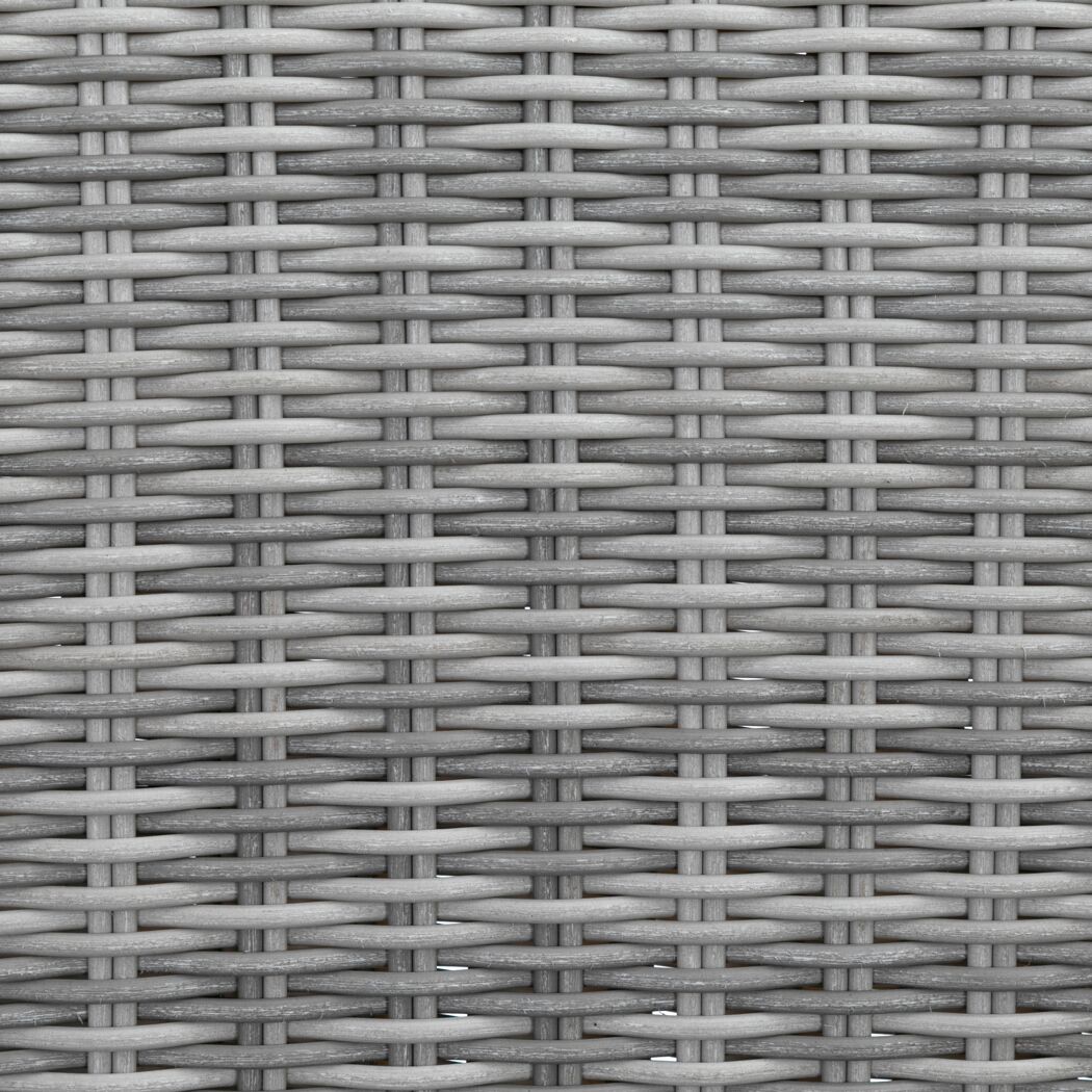 Geflochtenes Rattan in Grau