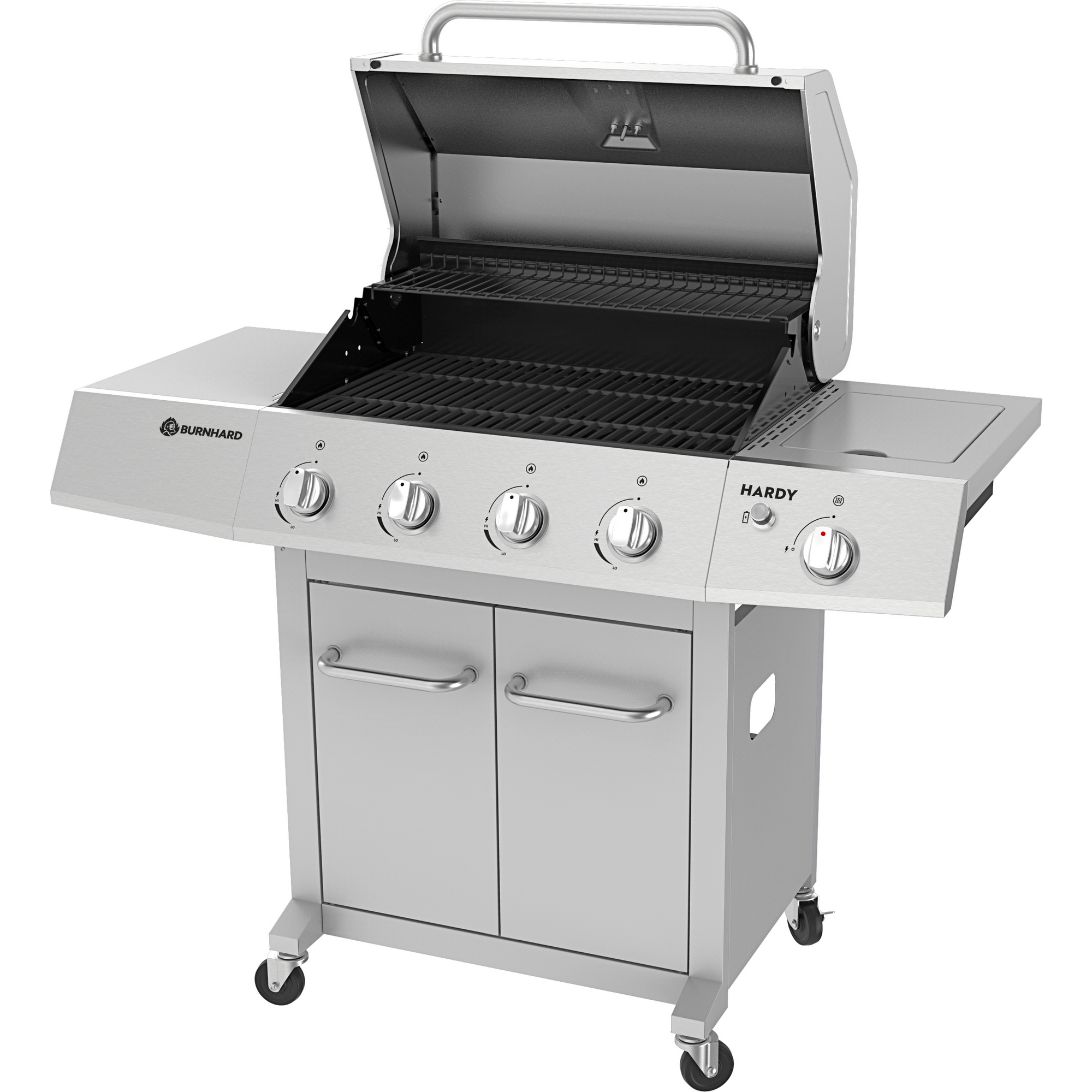 Gasgrill 'Hardy' 5 Brenner, silbern + product picture