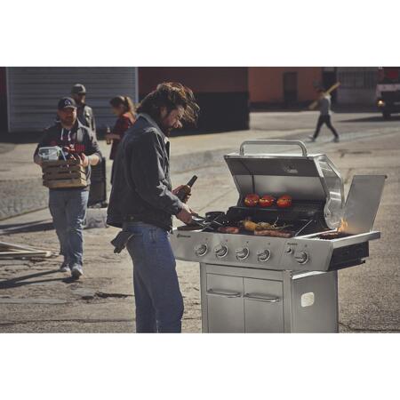 10. Bild von Gasgrill 'Hardy' silbern 132 x 119 x 62 cm