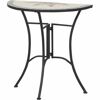 Gartentisch 'Stella' klappbar Stahl/Keramik 70 x 71 x 35,5 cm