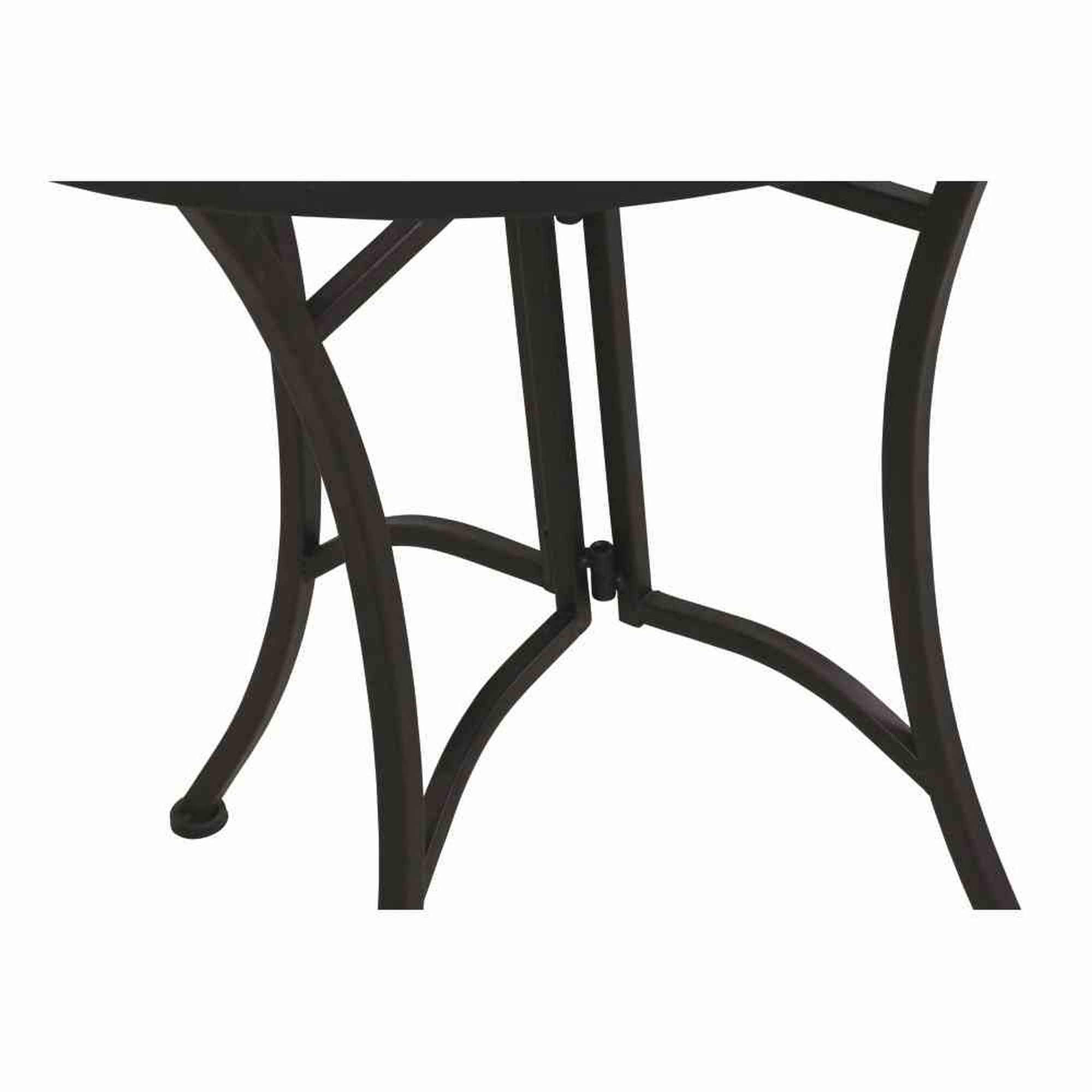 Gartentisch 'Stella' klappbar Stahl/Keramik 70 x 71 x 35,5 cm