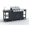 Gasgrill mit Spüle und Unterschrank