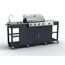 Gasgrill mit Spüle und Unterschrank