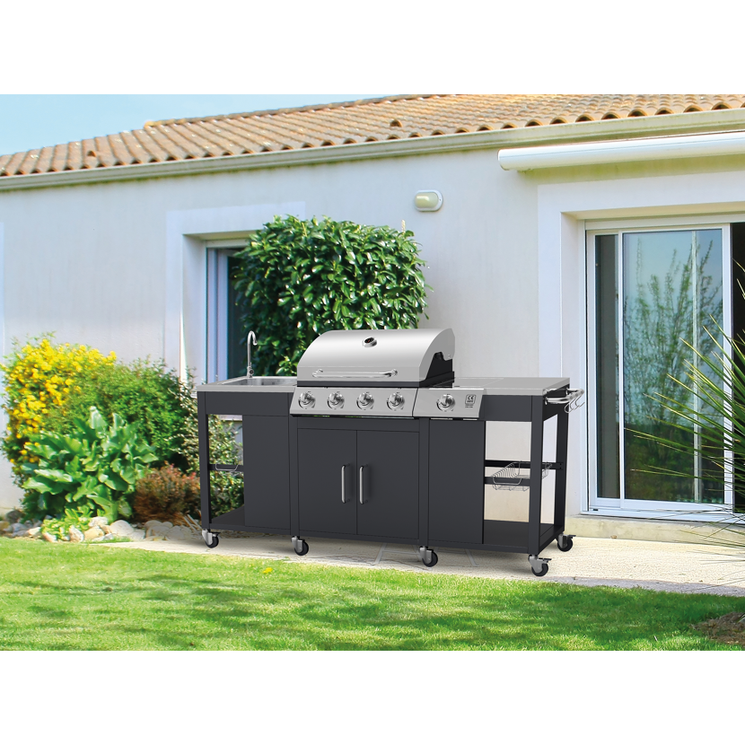 Gasgrill Tepro Toronto Click 4+1 schwarz