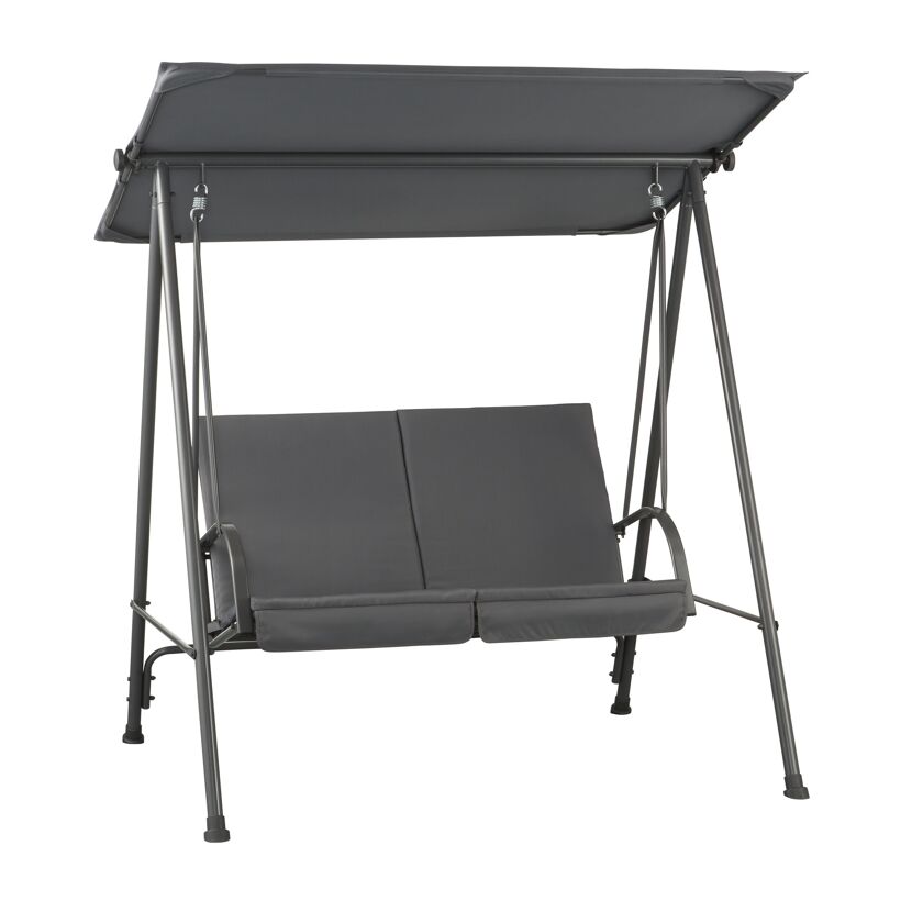 Hollywoodschaukel Mona 2-Sitzer grau