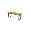 Gartenbank Rosalie aus Holz mit Metallgestell