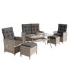 Gartenmöbelset 'Paula' für 4 Personen Aluminium