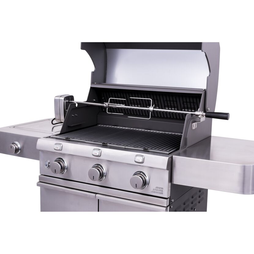 Gasgrill mit Drehspieß