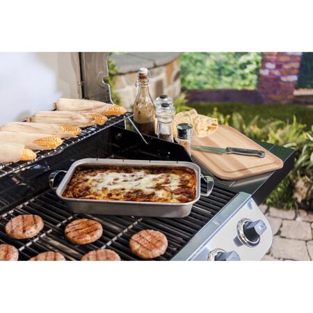 5. Bild von Grillschale mit Schneidebrett 'GRILL+®' Edelstahl/Holz, 43 x 23,5 x 9 cm
