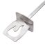 Metall Grillspiess mit Flammen-Ausschnitt