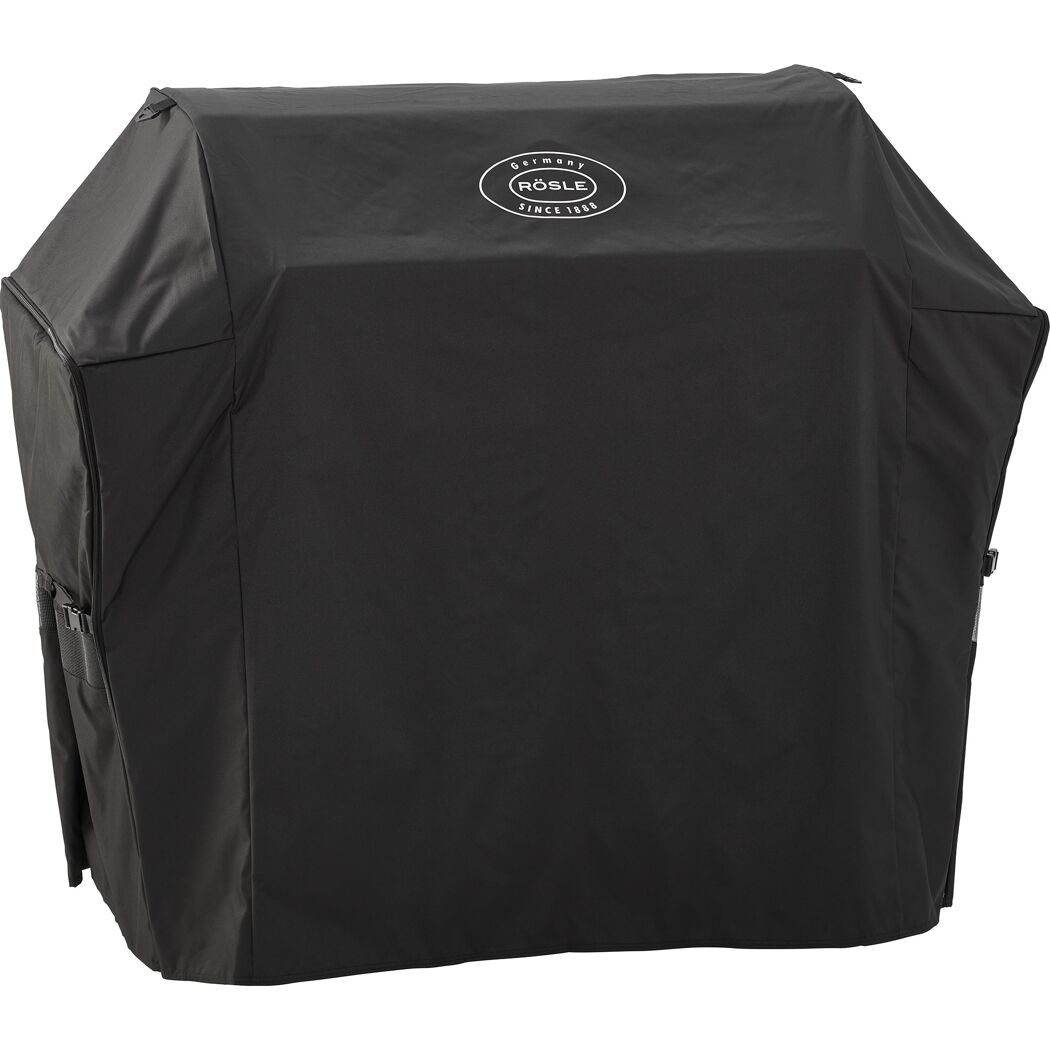 Schwarze Abdeckhaube für Grill