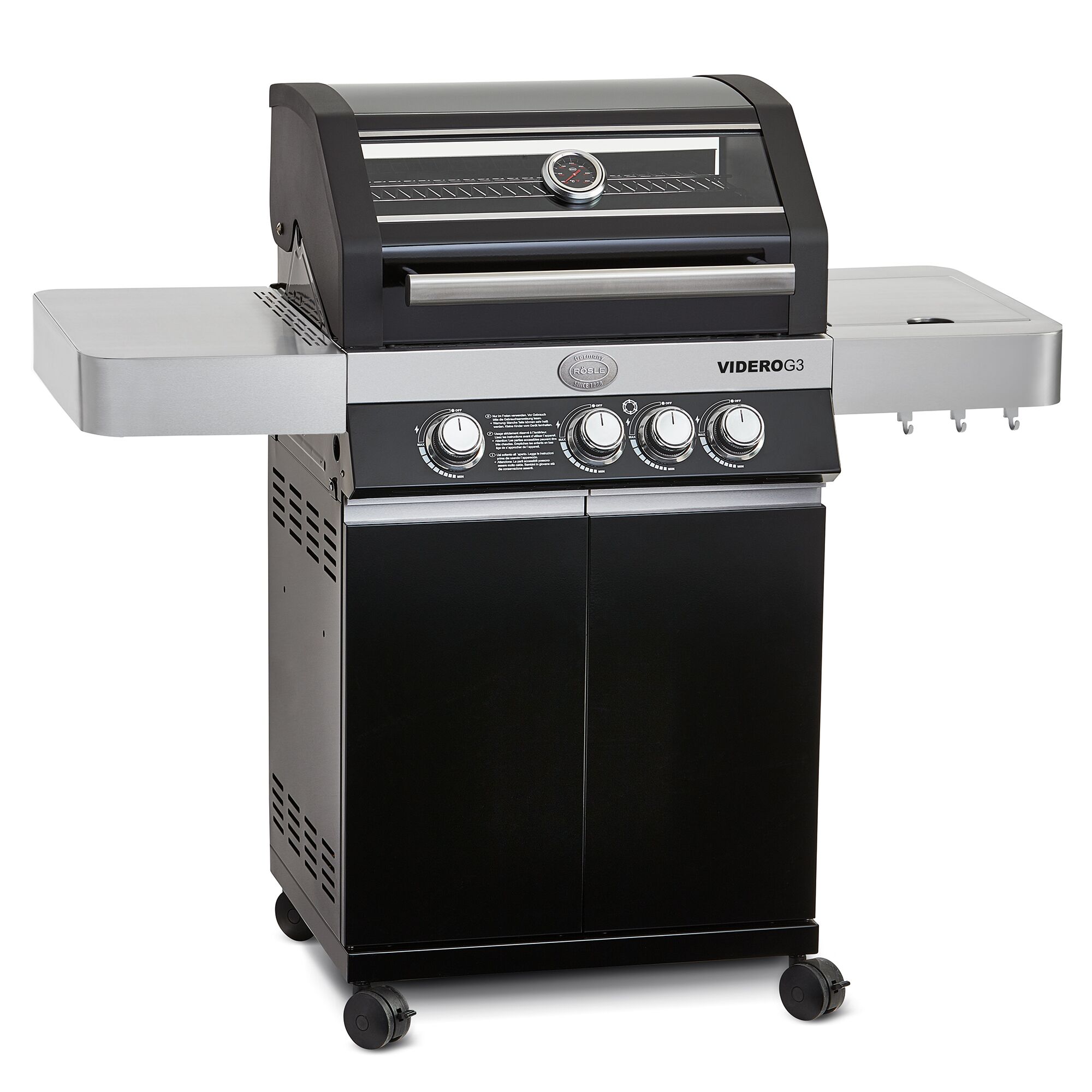 Gasgrill BBQ-Station Videro G3 schwarz