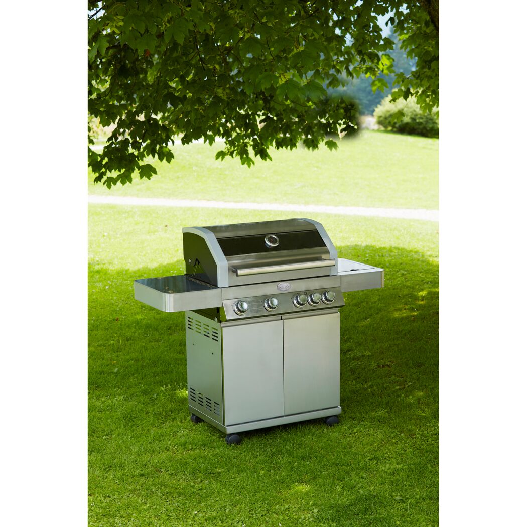 Gasgrill BBQ-Station Videro G4 Edelstahl