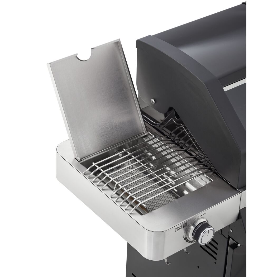 Gasgrill Videro G3-S Vario mit geöffnetem Deckel