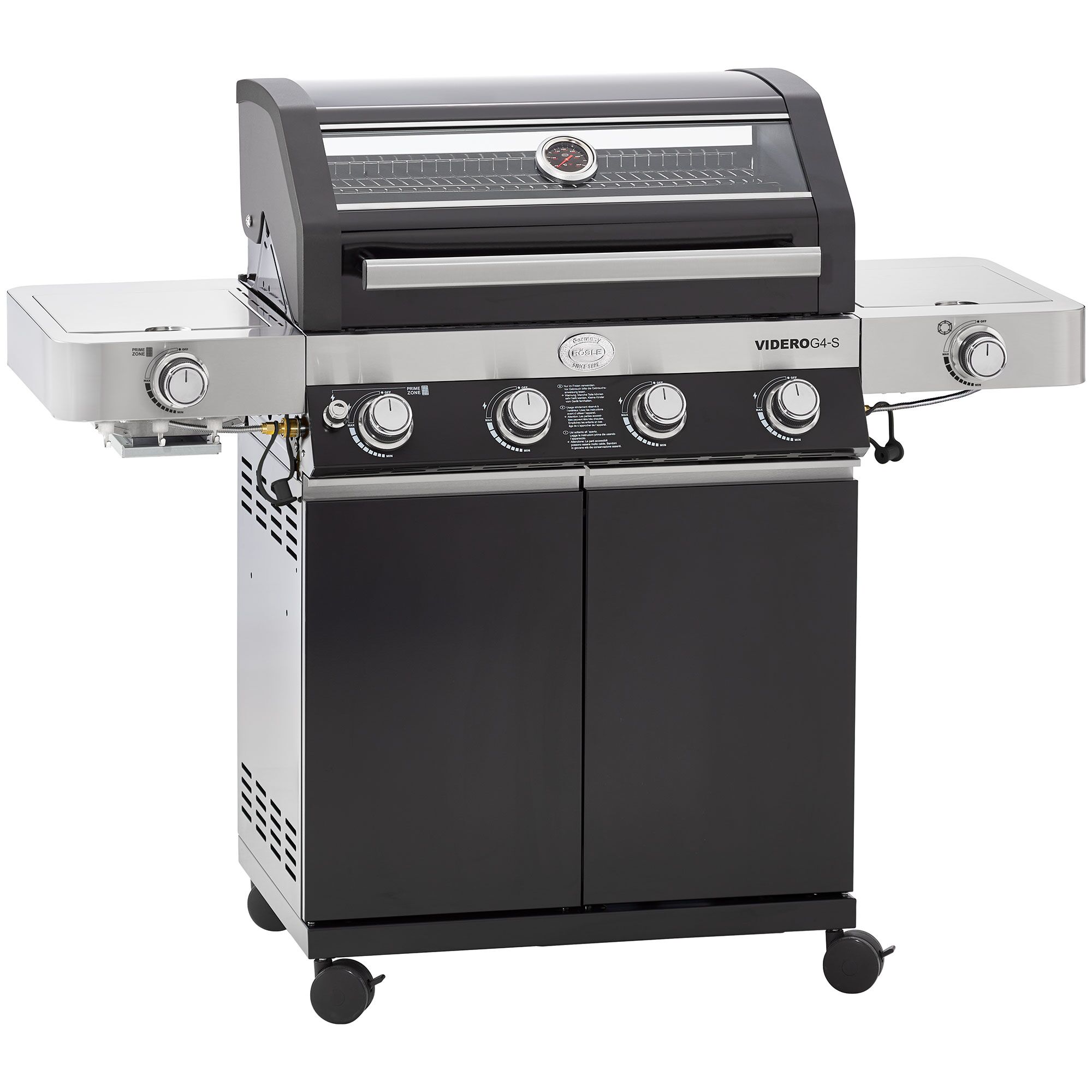 Gasgrill Videro G4-S Vario schwarz