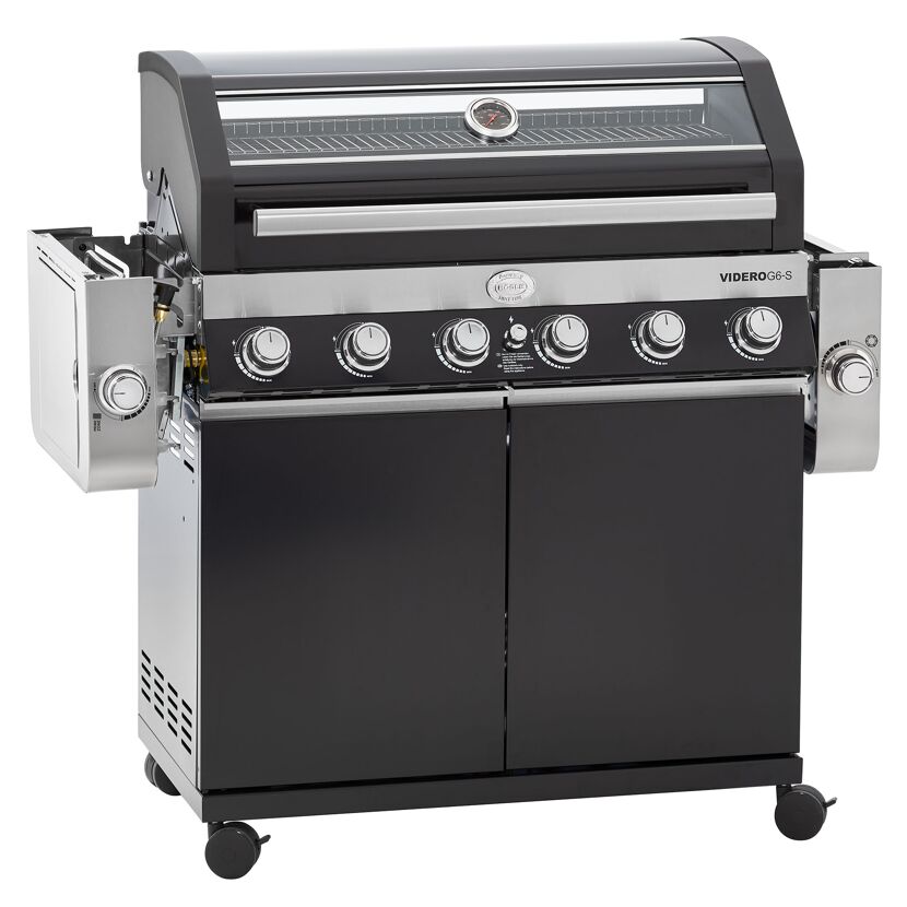 Gasgrill Videro G6-S Vario schwarz 50mbar