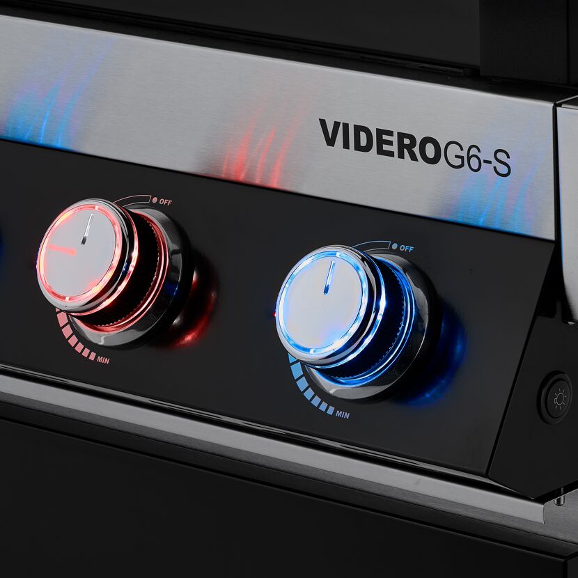 VIDERO G6-S Bedienfeld mit beleuchteten Drehreglern