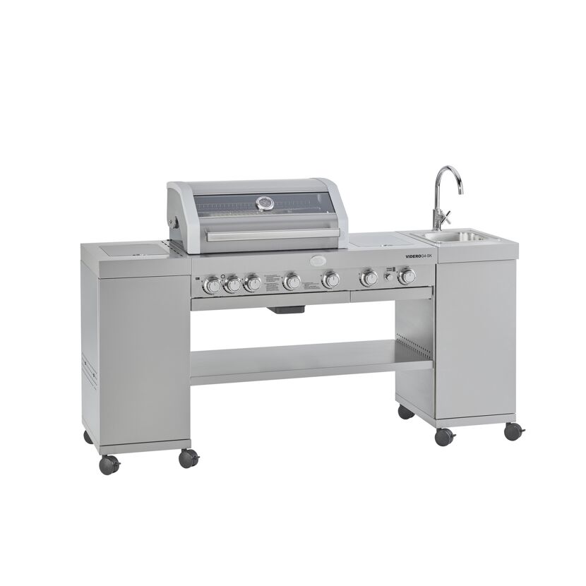 VIDERO G4-SK Gasgrill mit Spülbecken