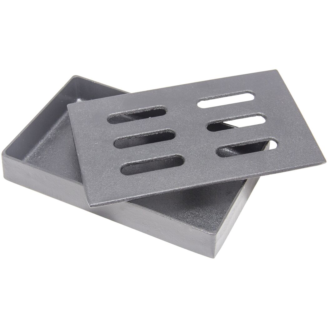 Gusseiserne Räucherbox mit Deckel