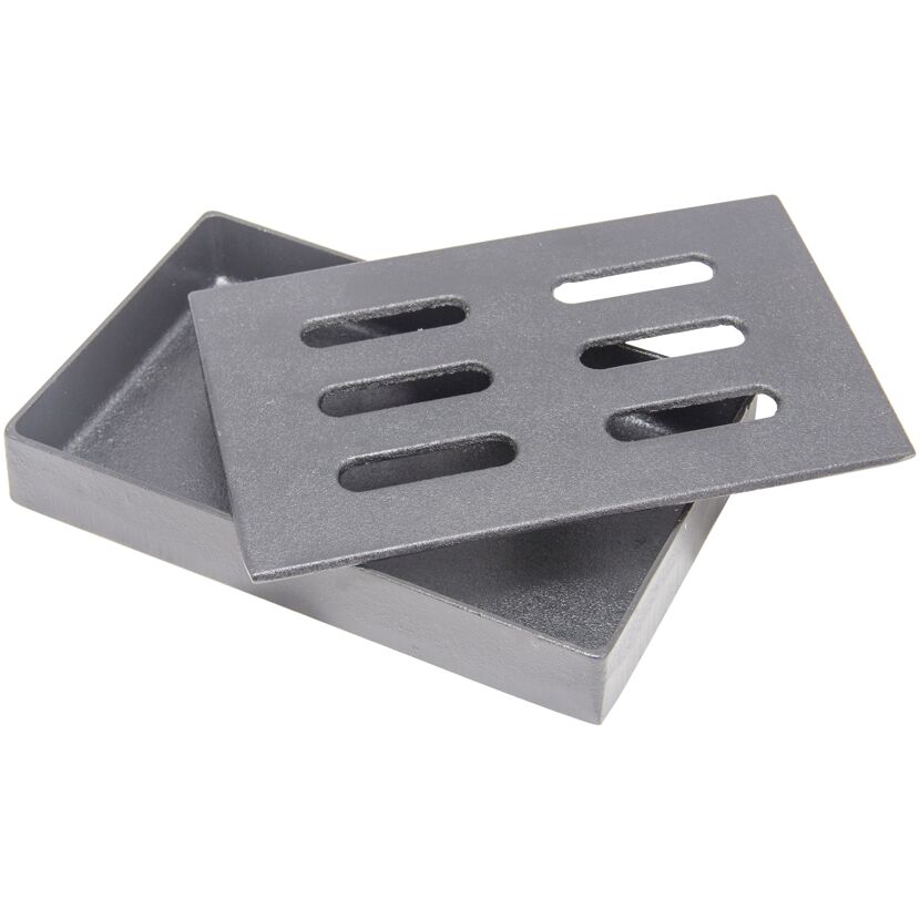 Gusseiserne Räucherbox mit Deckel
