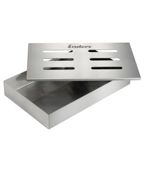 Räucherbox Edelstahl 21 x 13,5 x 3,5 cm