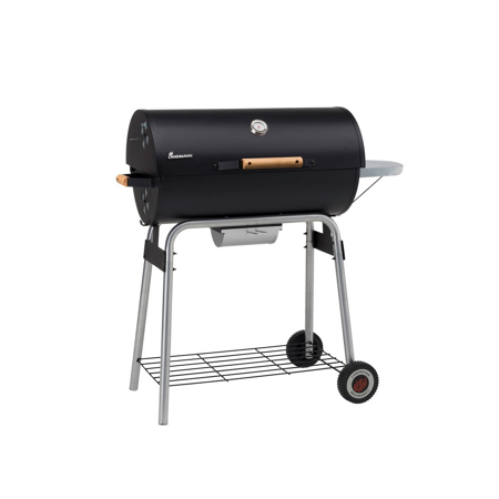 Bild von Holzkohlegrillwagen 'Dorado' schwarz/silbern 133 x 109 x 56 cm