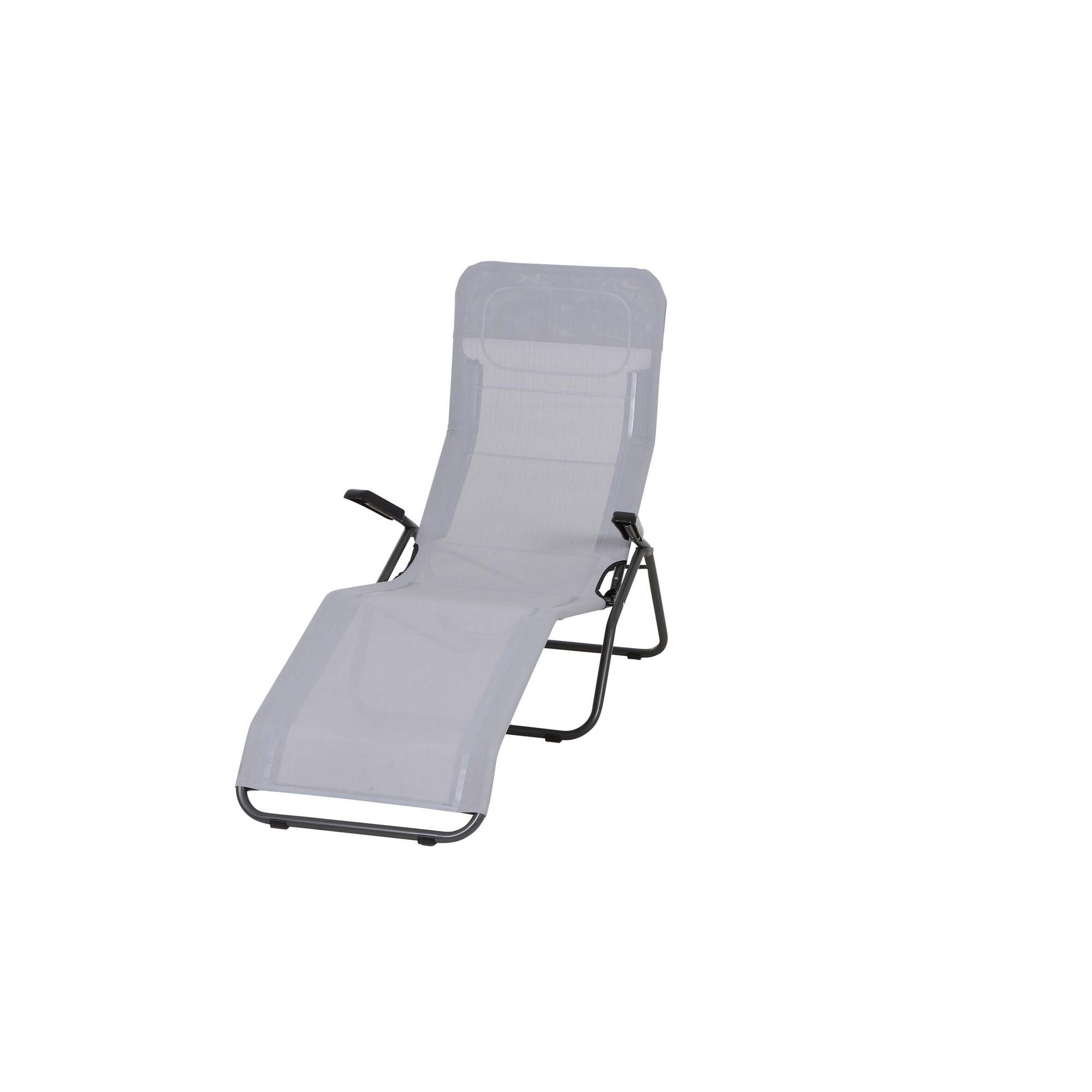 Graue Kippliege aus Textil