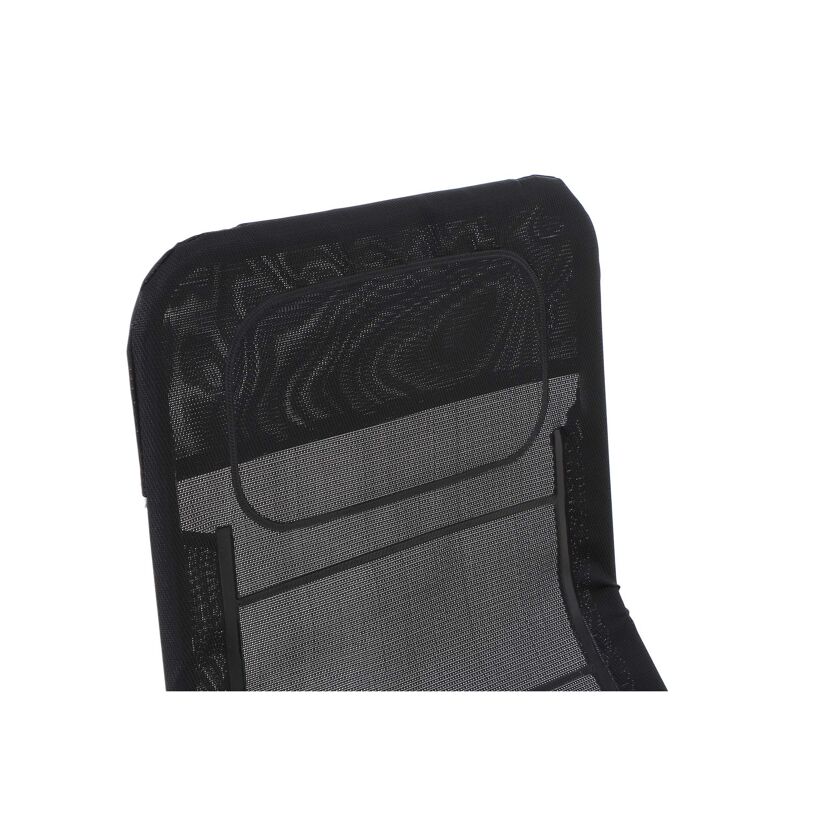 Schwarze Anco Kippliege aus Stahl und Textil