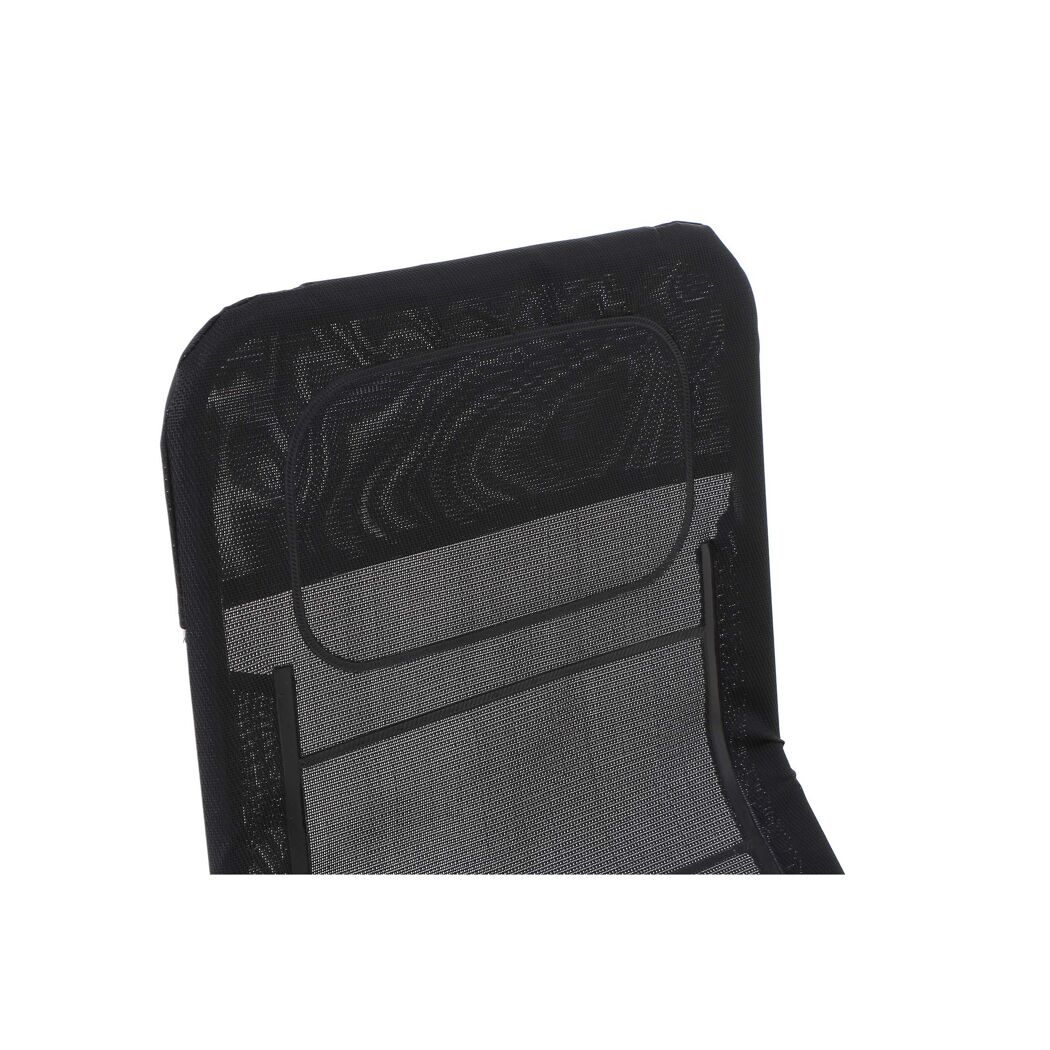 Schwarze Anco Kippliege aus Stahl und Textil
