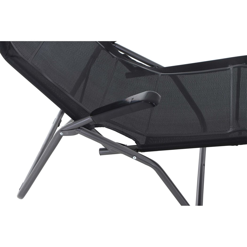 Schwarze Kippliege, Nahaufnahme der Armlehne
