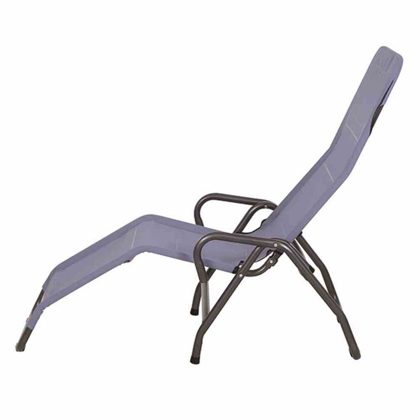 Liegestuhl 'Bito' klappbar blau 72 x 118 x 139 cm