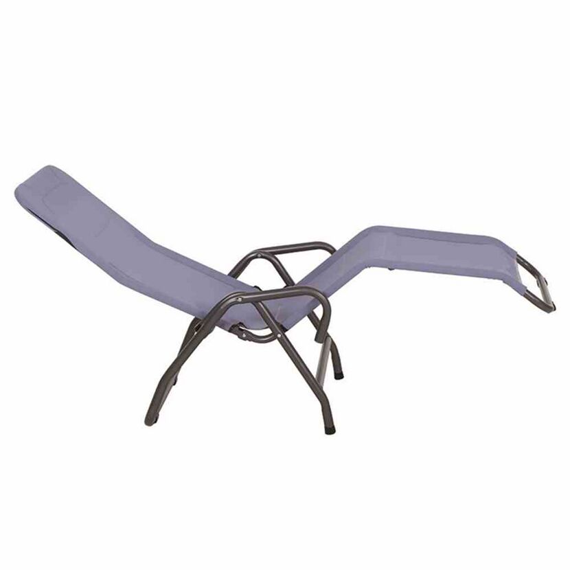 Liegestuhl 'Bito' klappbar blau 72 x 118 x 139 cm