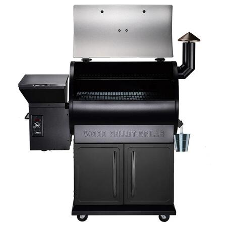 3. Bild von Holzpelletgrill 'ZPG-700E' schwarz, silbern 123 x 57 x 130 cm