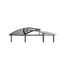 Ersatzdachplatten für Grillpavillon grau 240 x 230 cm