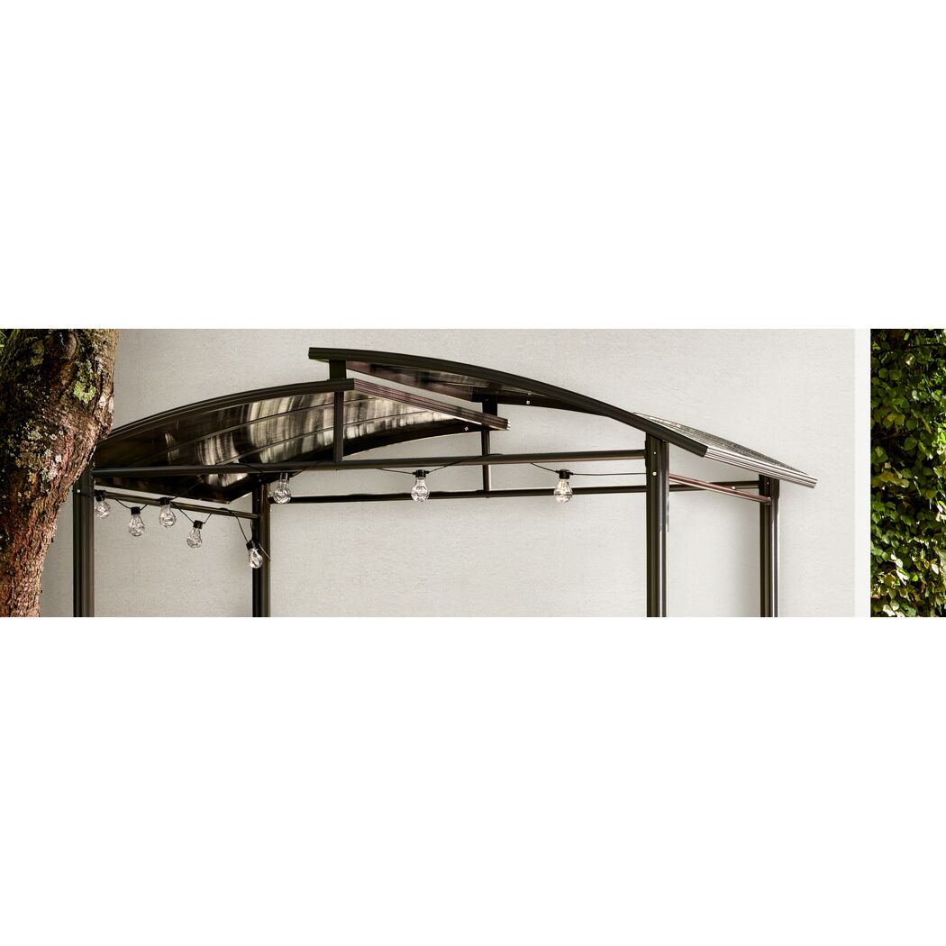 Ersatzdachplatten für Grillpavillon grau 240 x 230 cm